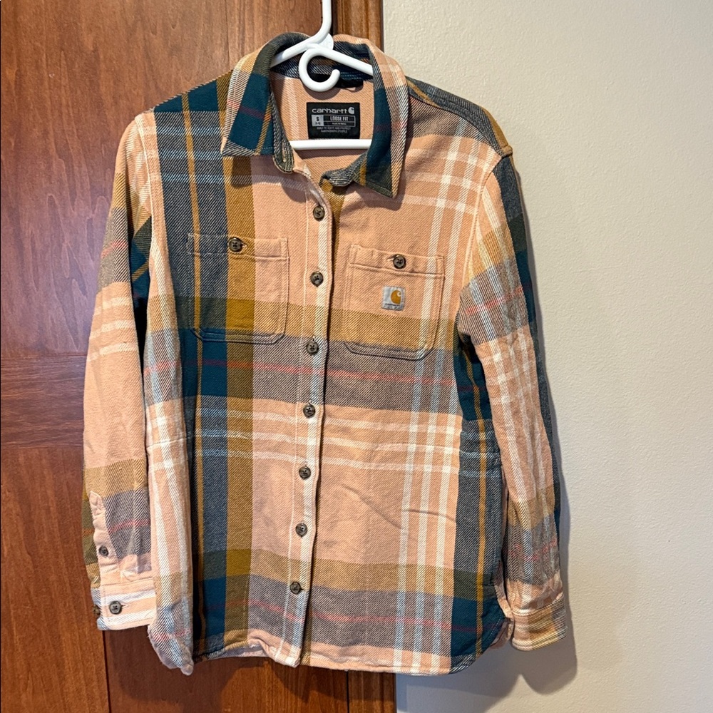 Women’s Small Carhartt Multicolor Plaid Shacket